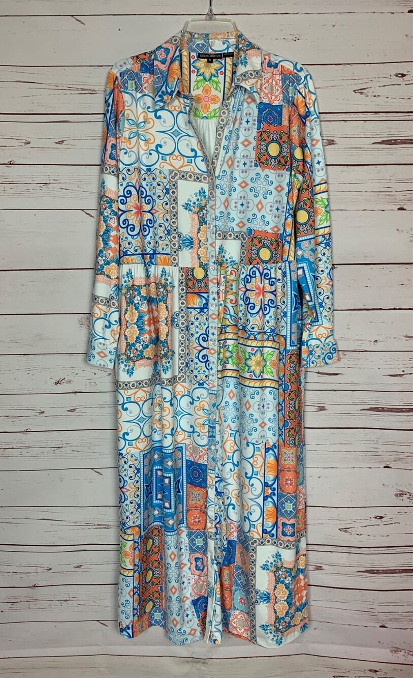 Tolani Collection Anthropologie Women's Medium Pockets Stretchy Long Maxi Dress